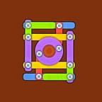 Screw Puzzle - Wood Nut & Bolt Icon