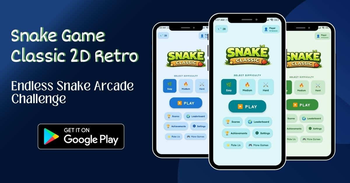 Retro Snake gameplay screenshot 2