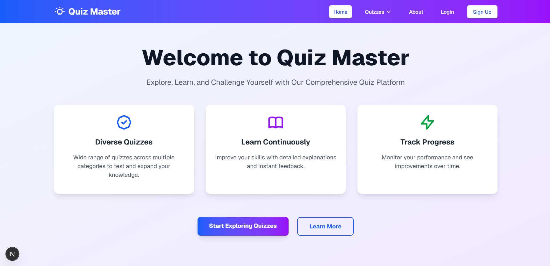 Interactive Quiz App